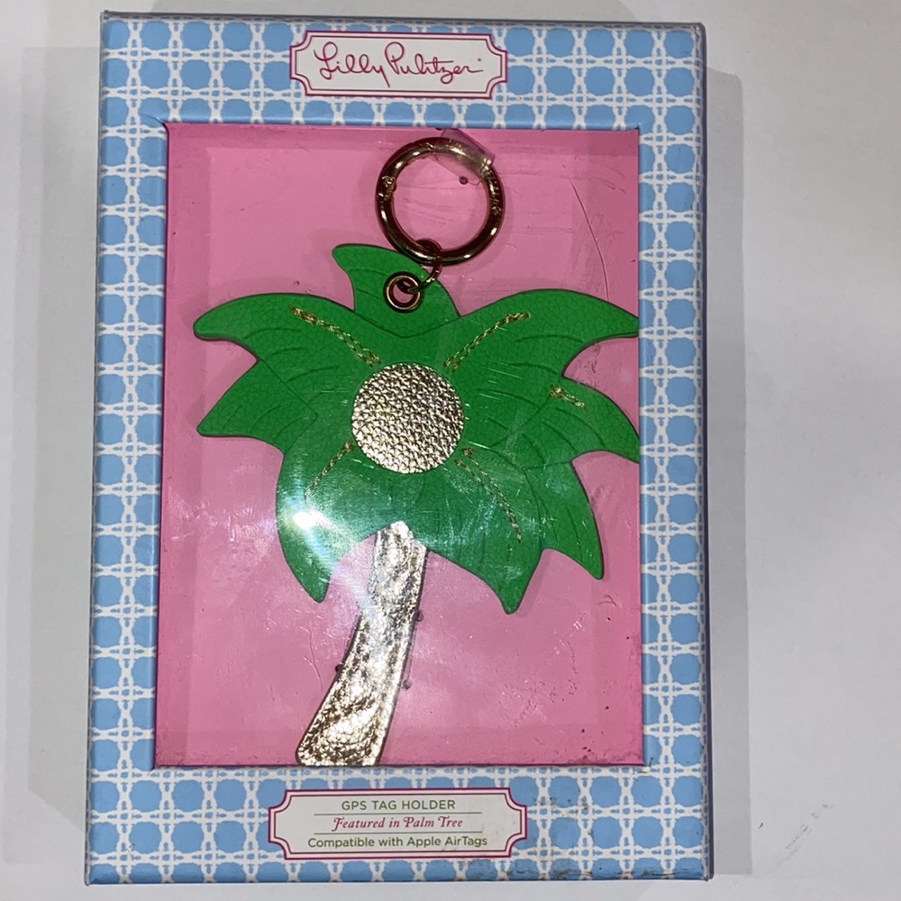 Lily Pulitzer air tag key chain